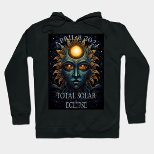 Trippy Solar Eclipse 2024 Hoodie